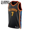 NBA Børn Trøje Oklahoma City Thunder Chet Holmgren 2024-25 Nike City Edition Sort Swingman